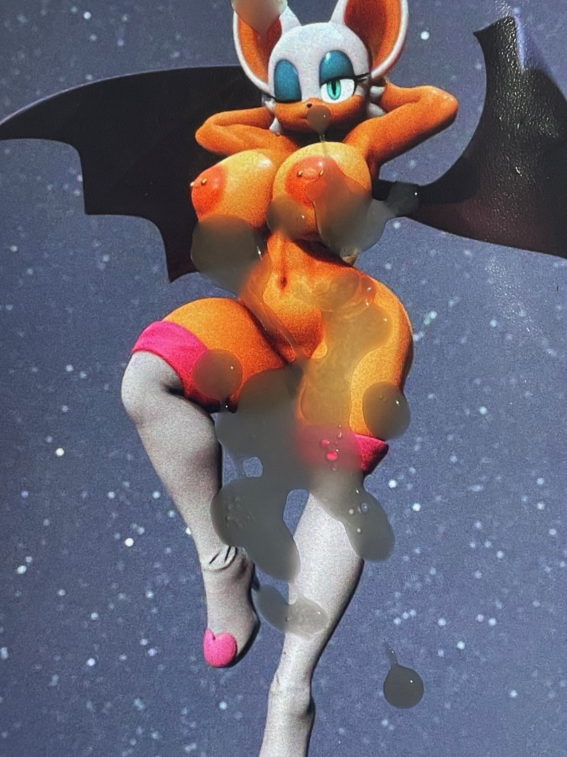 Rouge the Bat Cum Tribute Hentai #Okudv708